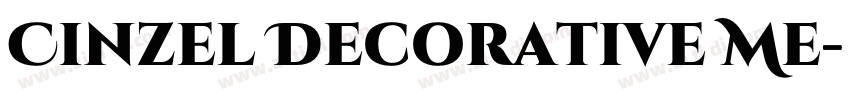 Cinzel Decorative Me字体转换